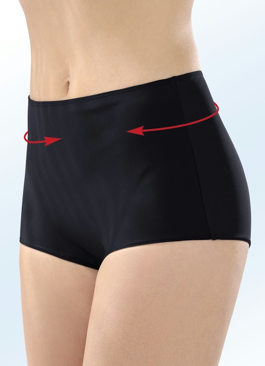 Tankinis - Zweierpack Bikinipants. mit formendem Vorderfutter, in Größe 038 bis 052, in Farbe 1X SCHWARZ, 1X MARINE Ansicht 1