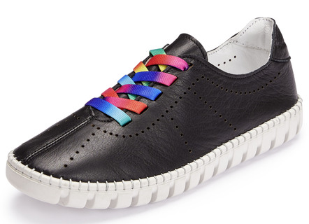 Gemini Schnürschuh mit Schnürsenkel in Regenbogen-Farben