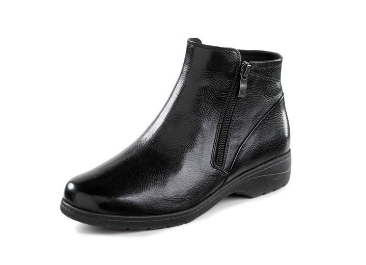 Stiefel & Stiefeletten - Caprice Bootie aus fein genarbtem Nappaleder, in Größe 036 bis 042, in Farbe SCHWARZ Ansicht 1