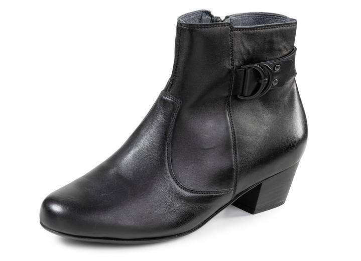 Stiefel & Stiefeletten - Waldläufer Stiefelette mit Zierspange, in Größe 3 1/2 bis 8, in Farbe SCHWARZ Ansicht 1